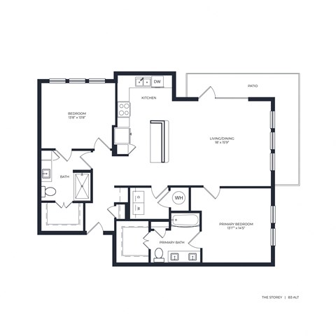 The Storey Apartment Homes B3 ALT 2D Floor Plan